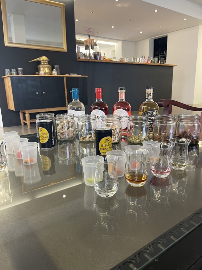 Gin tasting at the Gin Emporium