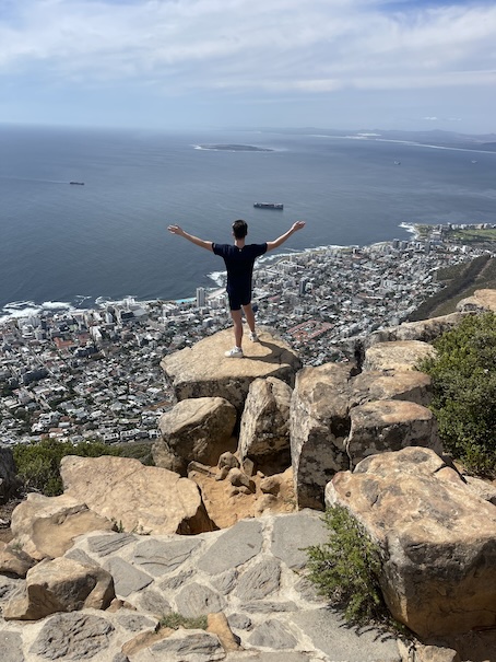 Liam at the top Lion's Head
