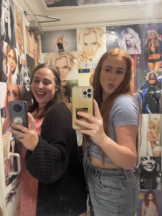 The Britney Spears bathroom at Only Fools