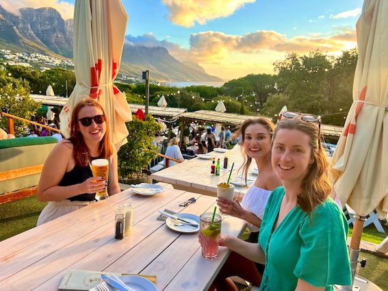 Girls at the Lawns at Sunset