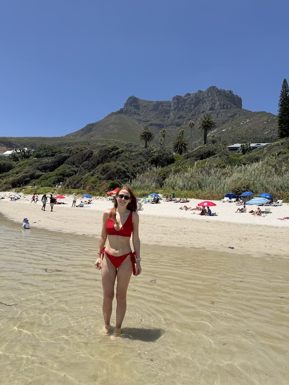 Hannah at Llandudno Beach, Cape Town