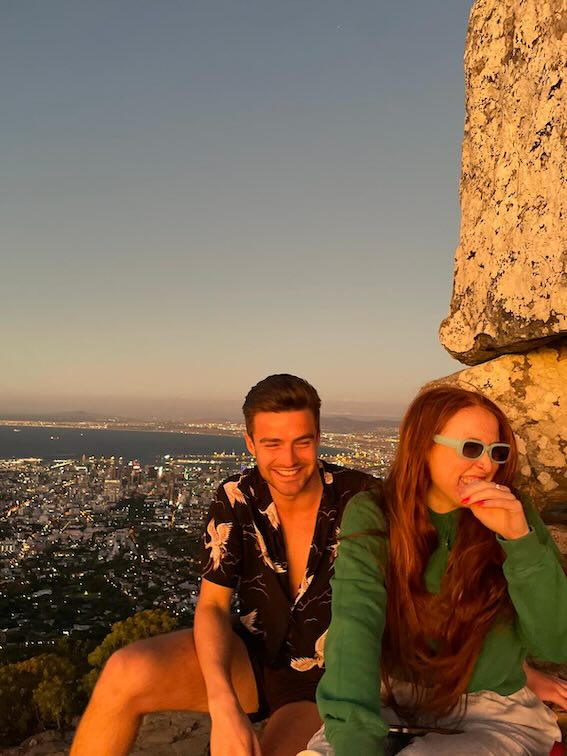 Hannah and Liam at Kloof Corner in Cape Town