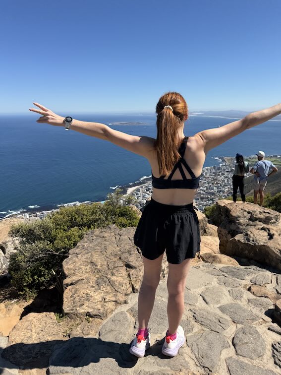 Hannah at the top of Lion's Head