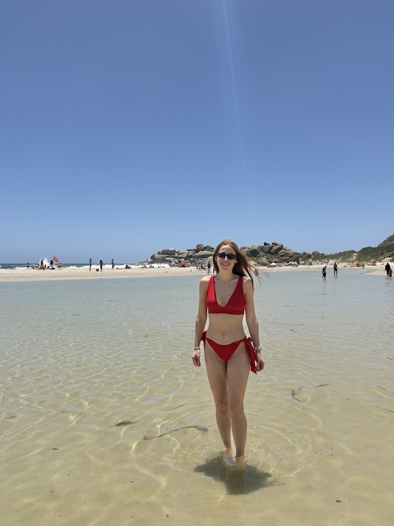 Hannah at Llandudno Beach, Cape Town
