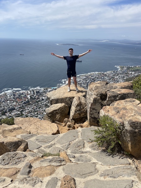 Liam at the top of Lion's Head