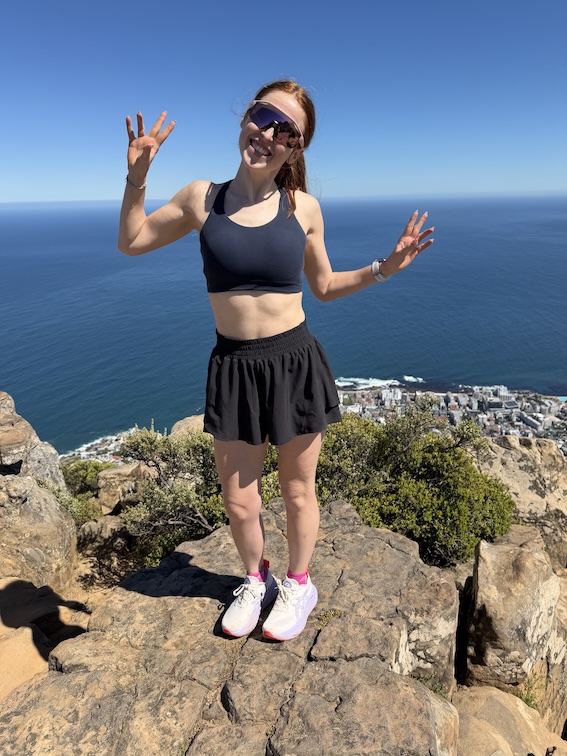 Hannah at the top of Lion's Head