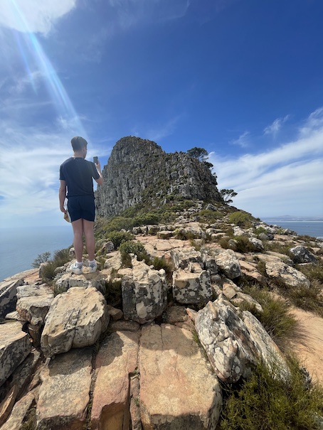Liam on the plateau near the top of Lion's Head