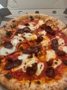Pepperoni pizza from The Shed