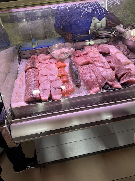 Seafood counter at the Codfather