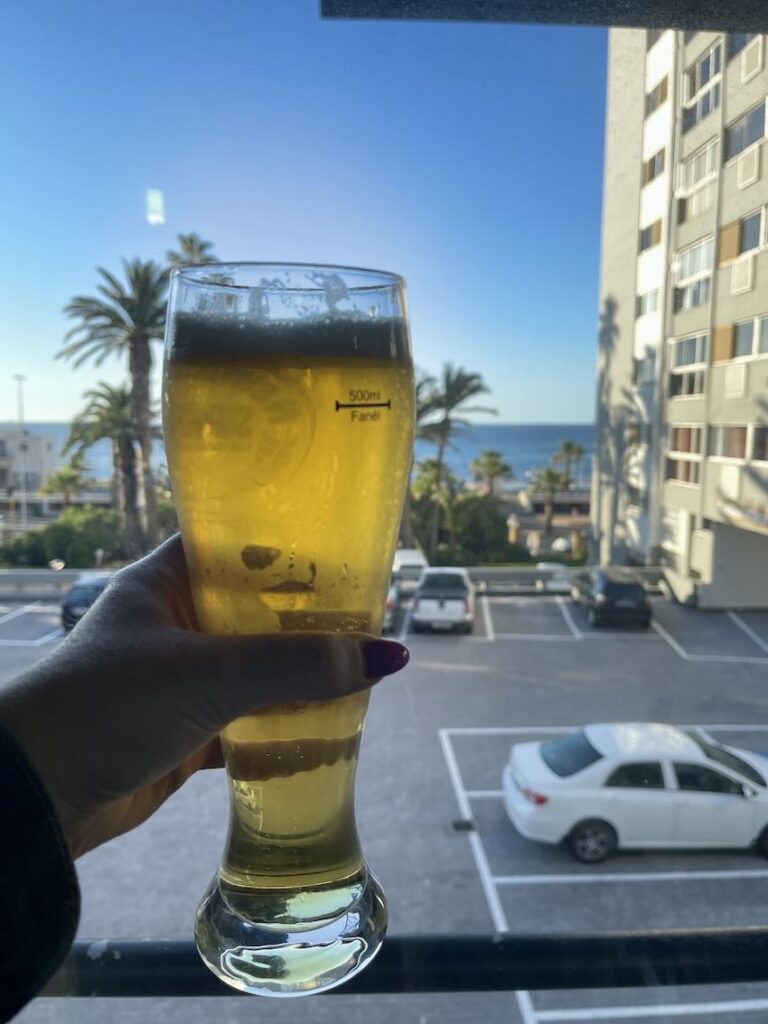 A pint of beer at Mojo Market