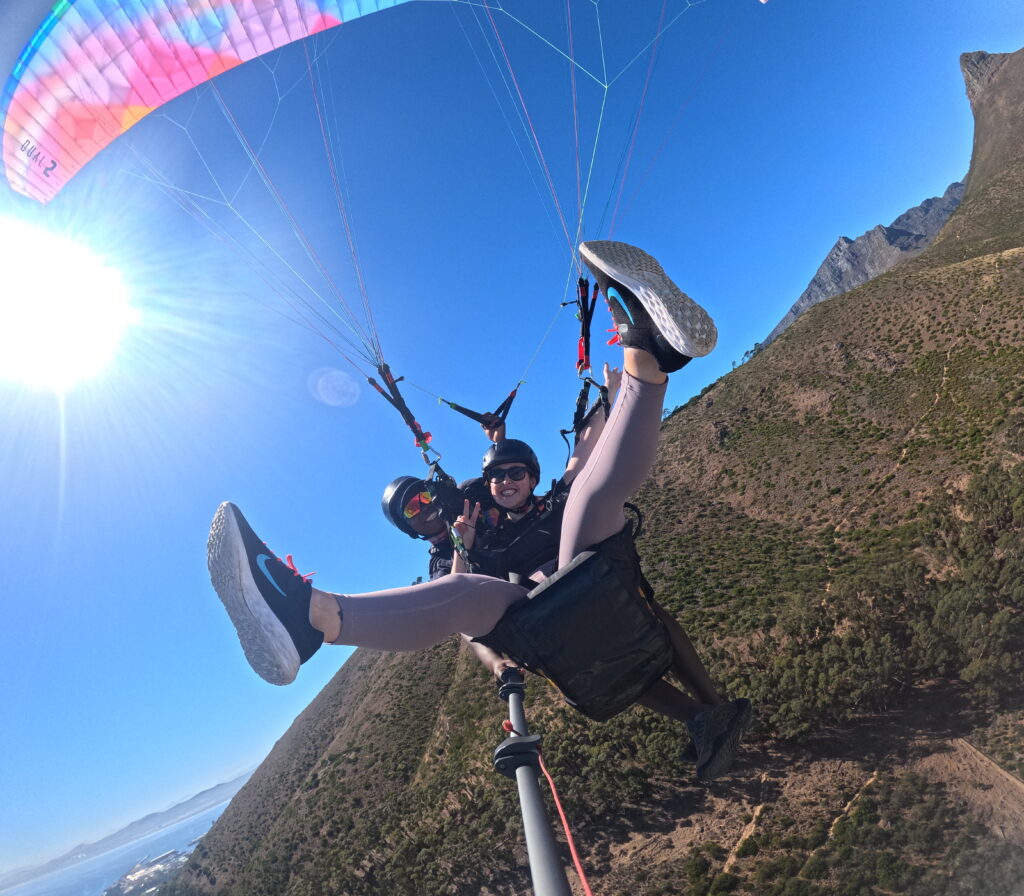 Hannah paragliding