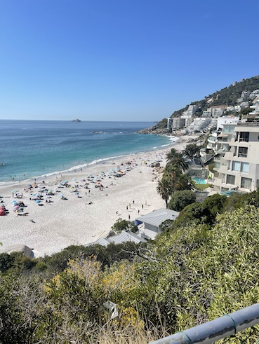 Clifton Beach from the top of the steps