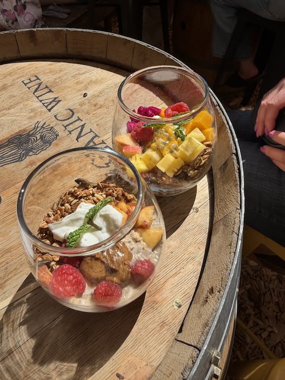 Oranjezicht market granola and yoghurt cups