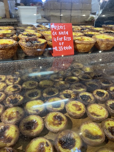 Pasteis de nata at Oranjezicht Market