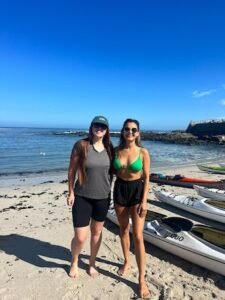 Hannah and Sophie before kayaking