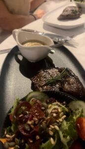 Hussar Grill steak and salad