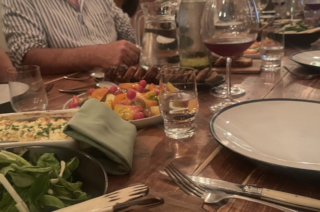 Reverie Social Table mid-meal