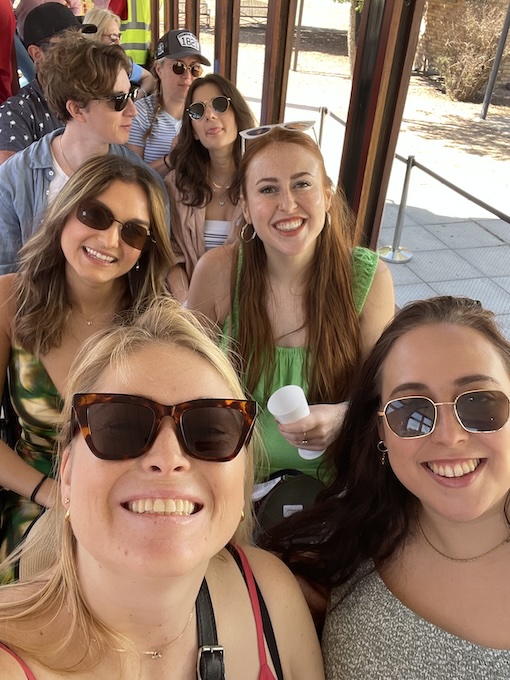 Girls on the Franschhoek wine tram