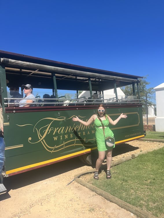 Franschhoek wine tram pose