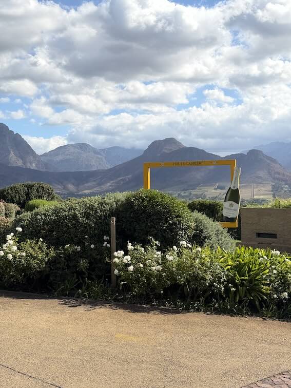 Haute Cabriere frame and landscape