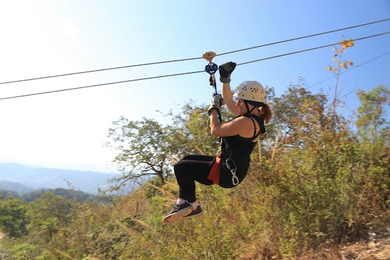 ziplining