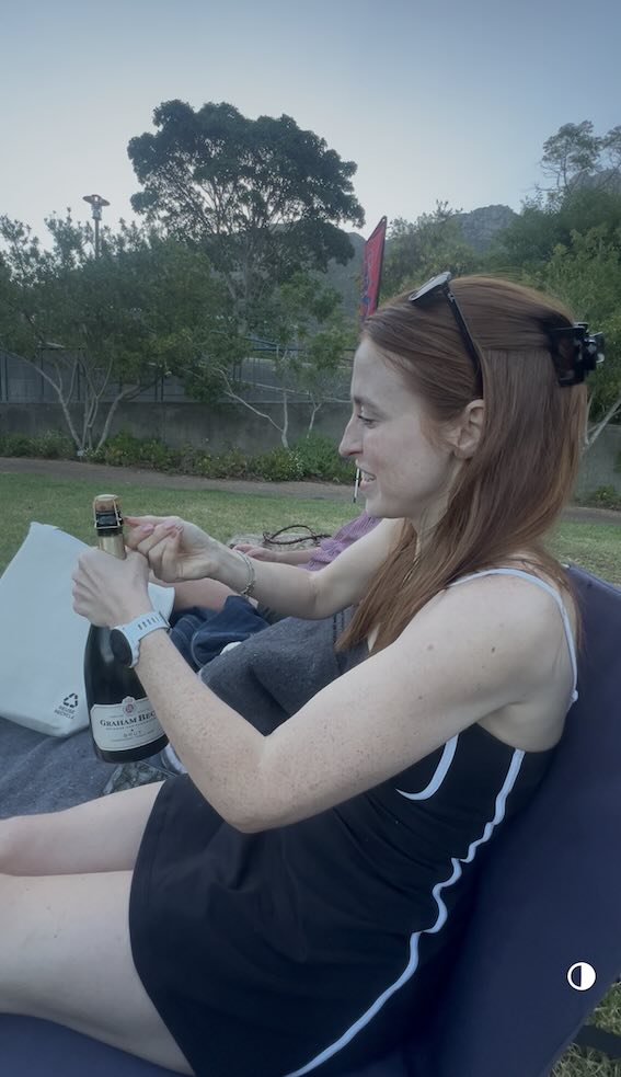 Hannah opening Graham Beck at the Galileo, Kirstenbosch