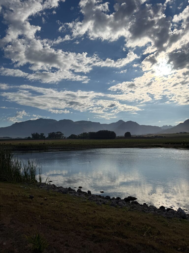 The reservoir at Eikendal in the morning