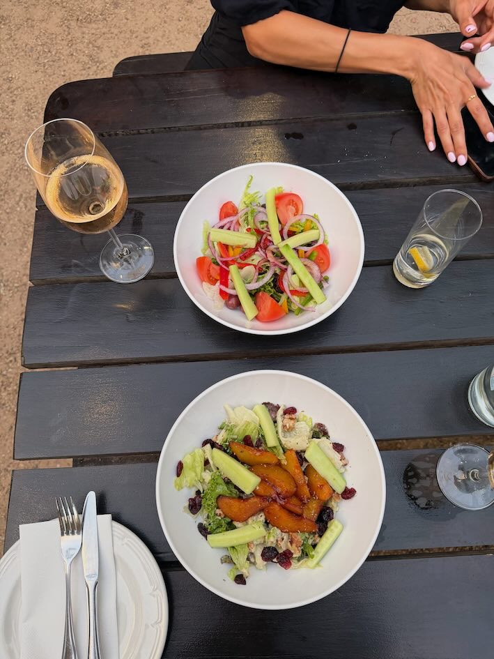 Salads at Giovanni's, Eikendal Lodge