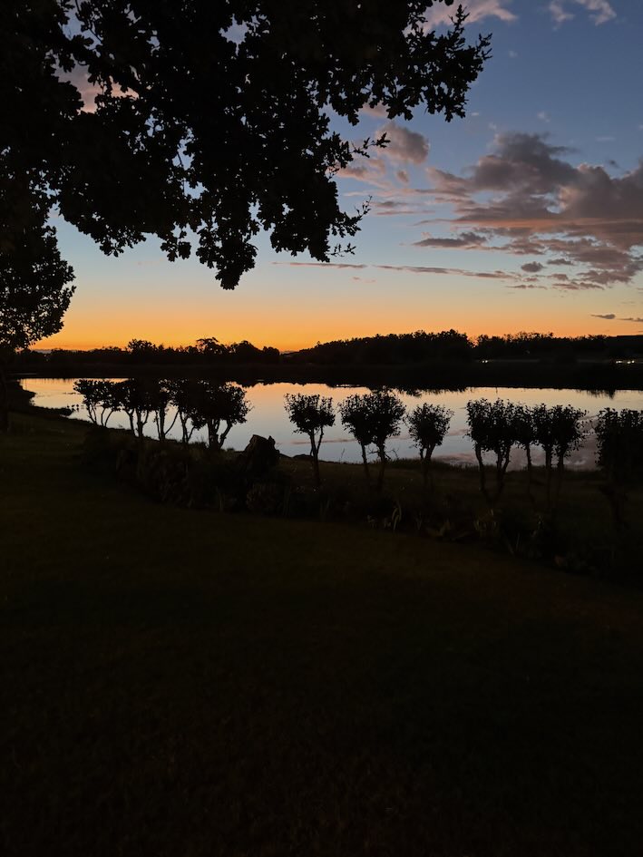 Sunset over the Reservoir at Eikendal