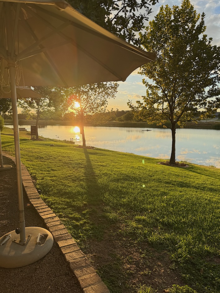 Sunset over the Reservoir at eikendal 2