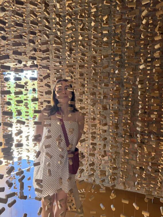 Molly at Babylonstoren wine museum